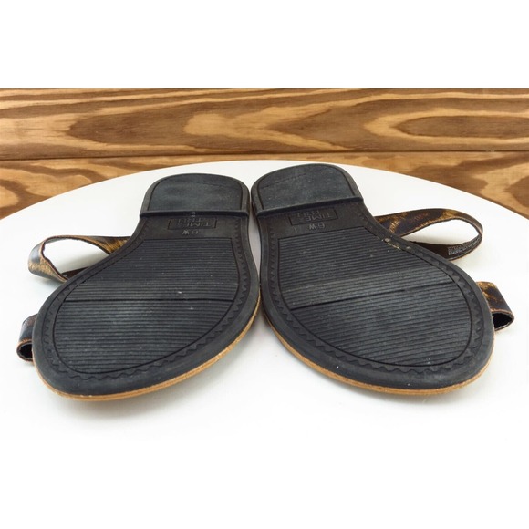 Time And Tru Sz 6 W Brown Slide Synthetic Women Sandals 0605388341358 - Picture 8 of 8